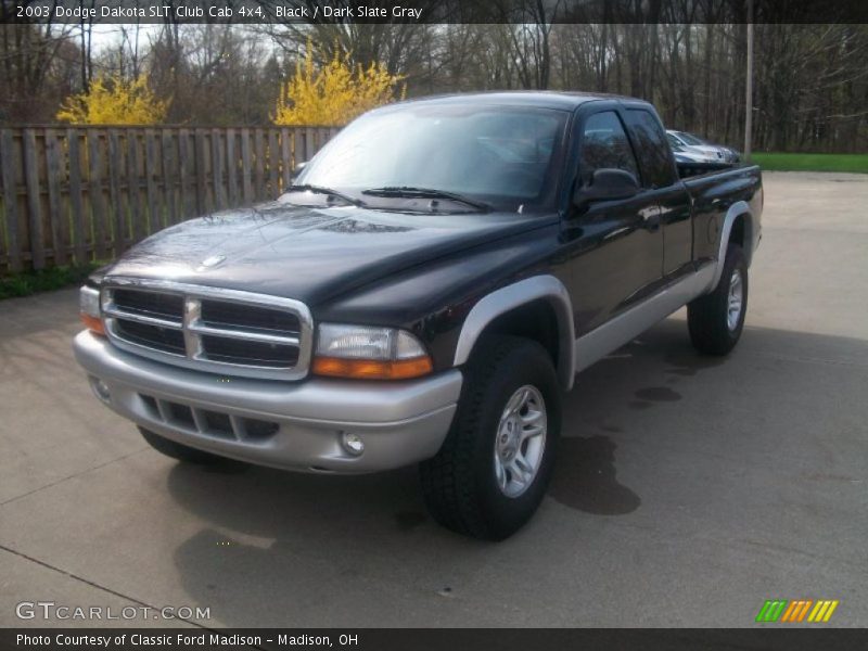Black / Dark Slate Gray 2003 Dodge Dakota SLT Club Cab 4x4
