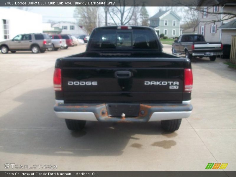Black / Dark Slate Gray 2003 Dodge Dakota SLT Club Cab 4x4