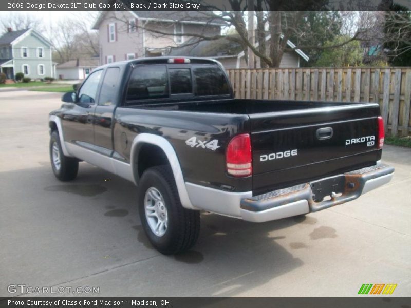 Black / Dark Slate Gray 2003 Dodge Dakota SLT Club Cab 4x4