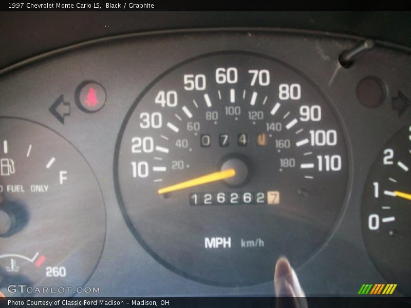 Black / Graphite 1997 Chevrolet Monte Carlo LS