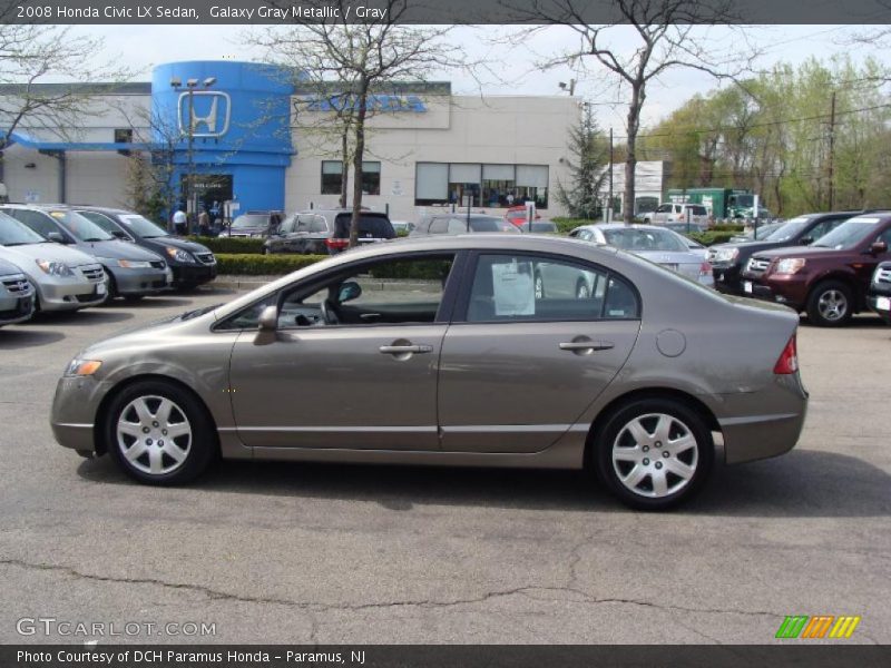 Galaxy Gray Metallic / Gray 2008 Honda Civic LX Sedan