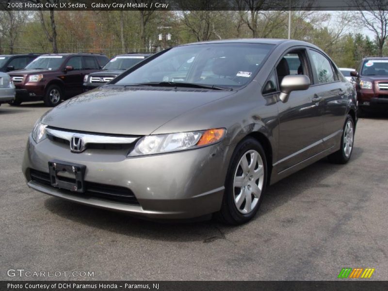 Galaxy Gray Metallic / Gray 2008 Honda Civic LX Sedan