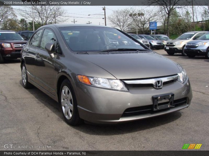 Galaxy Gray Metallic / Gray 2008 Honda Civic LX Sedan
