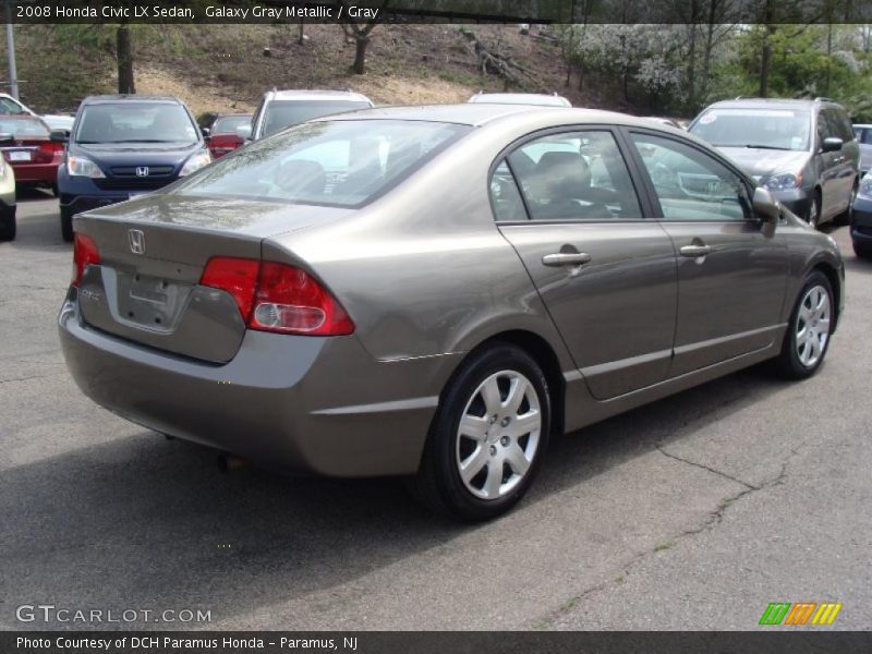 Galaxy Gray Metallic / Gray 2008 Honda Civic LX Sedan