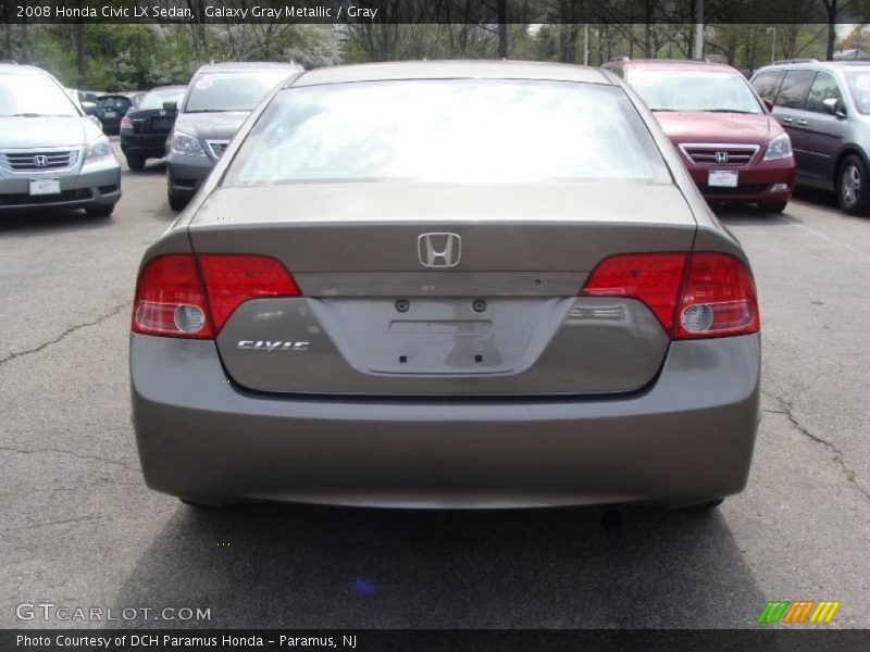 Galaxy Gray Metallic / Gray 2008 Honda Civic LX Sedan