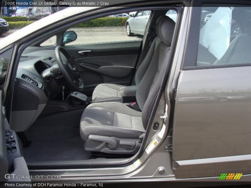 Galaxy Gray Metallic / Gray 2008 Honda Civic LX Sedan