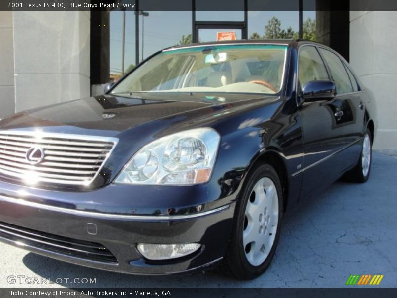 Blue Onyx Pearl / Ivory 2001 Lexus LS 430