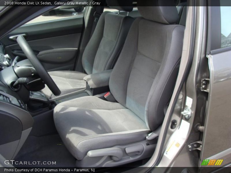 Galaxy Gray Metallic / Gray 2008 Honda Civic LX Sedan