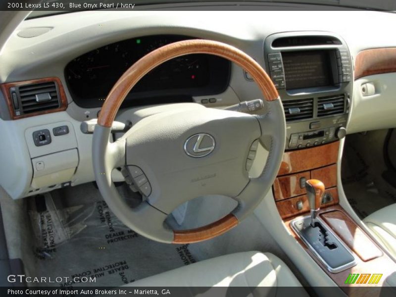 Blue Onyx Pearl / Ivory 2001 Lexus LS 430