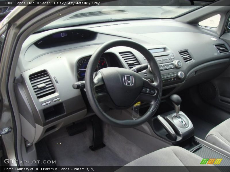 Galaxy Gray Metallic / Gray 2008 Honda Civic LX Sedan