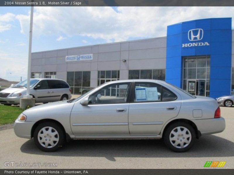 Molten Silver / Sage 2004 Nissan Sentra 1.8