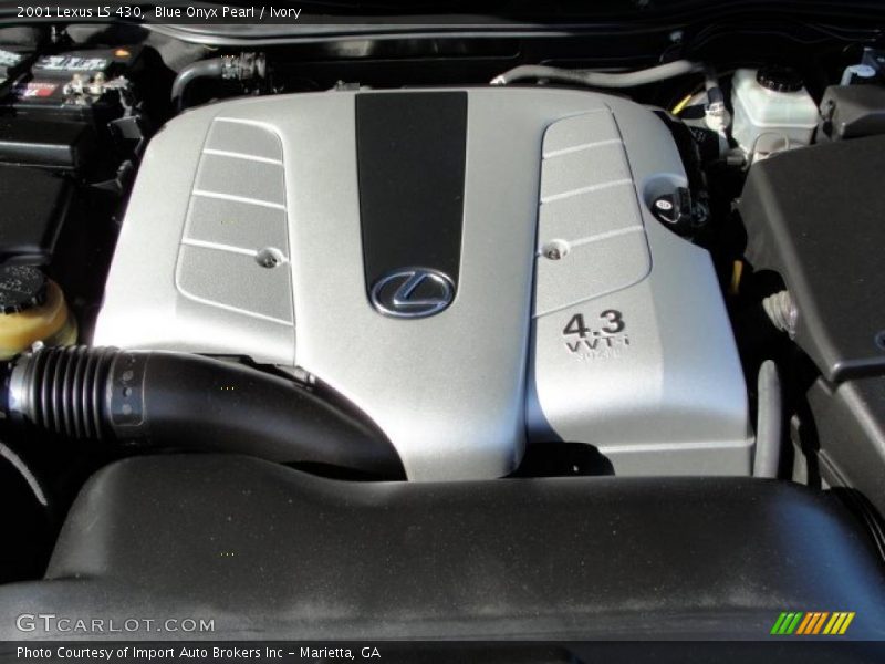 Blue Onyx Pearl / Ivory 2001 Lexus LS 430