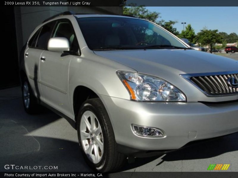 Tungsten Pearl / Light Gray 2009 Lexus RX 350