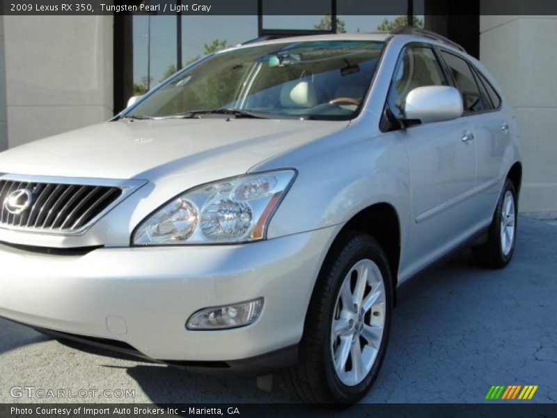 Tungsten Pearl / Light Gray 2009 Lexus RX 350