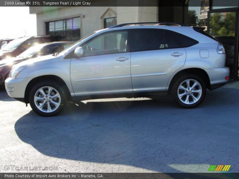Tungsten Pearl / Light Gray 2009 Lexus RX 350