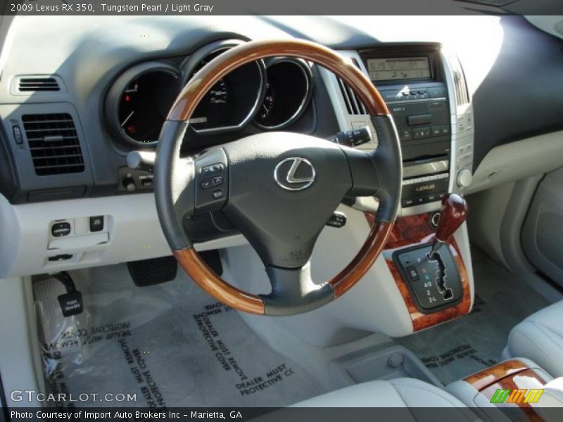 Tungsten Pearl / Light Gray 2009 Lexus RX 350