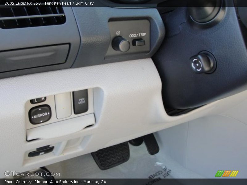 Tungsten Pearl / Light Gray 2009 Lexus RX 350
