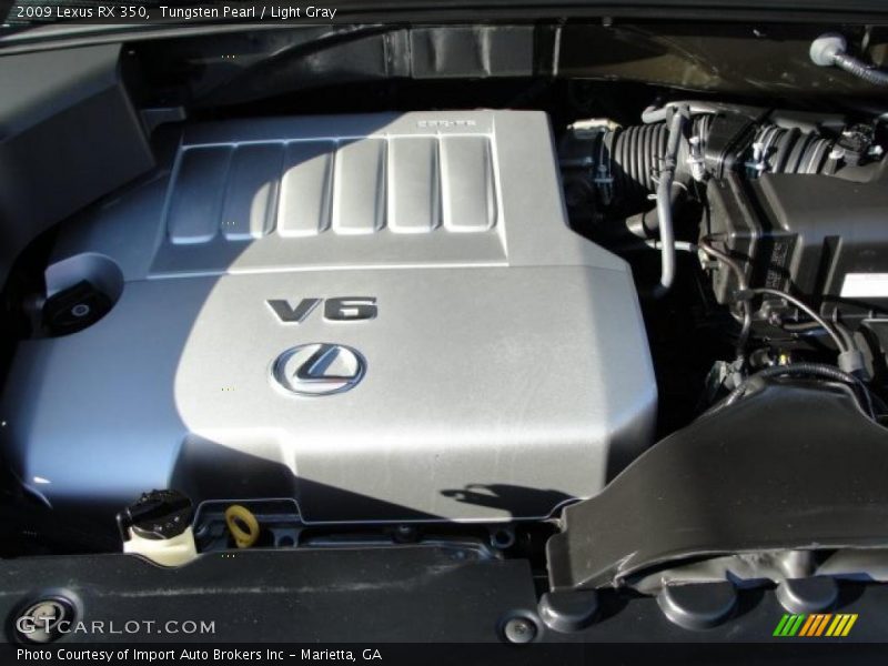 Tungsten Pearl / Light Gray 2009 Lexus RX 350