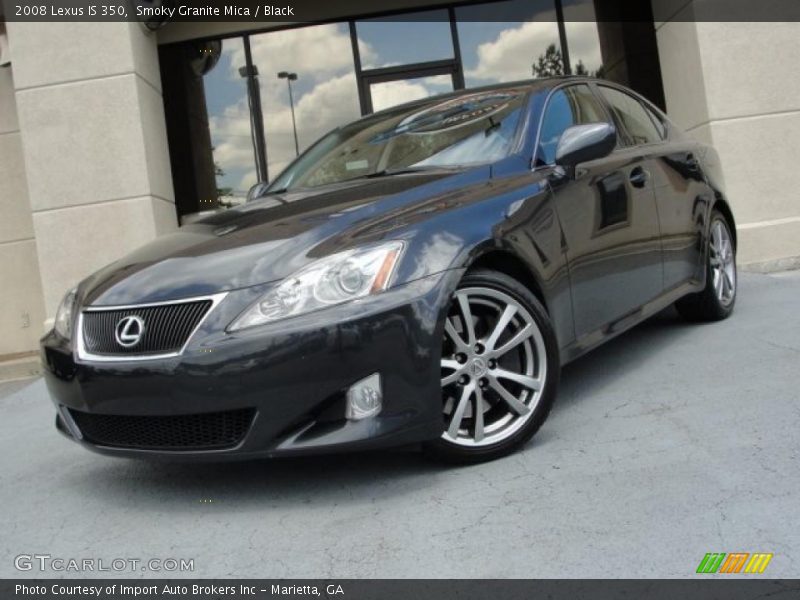 Smoky Granite Mica / Black 2008 Lexus IS 350