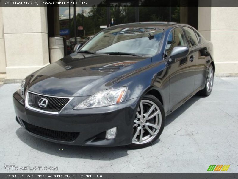 Smoky Granite Mica / Black 2008 Lexus IS 350