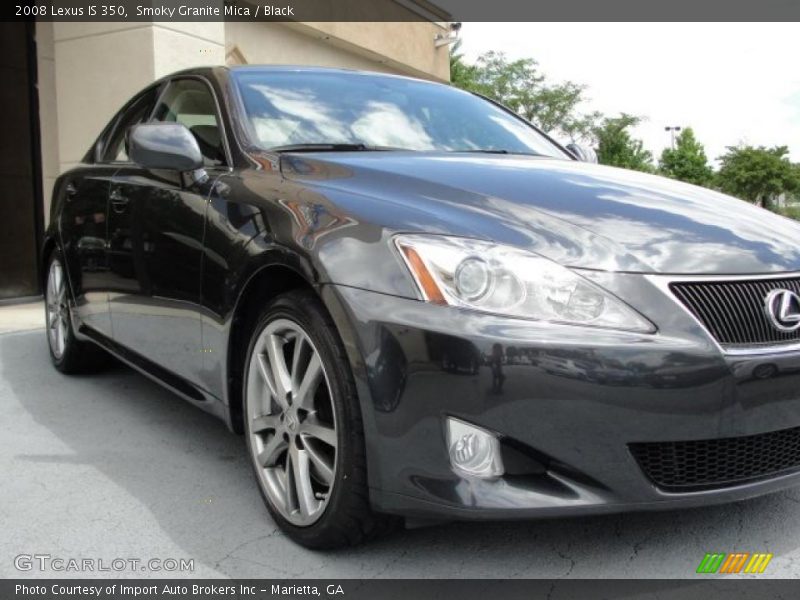 Smoky Granite Mica / Black 2008 Lexus IS 350