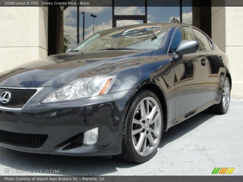 Smoky Granite Mica / Black 2008 Lexus IS 350