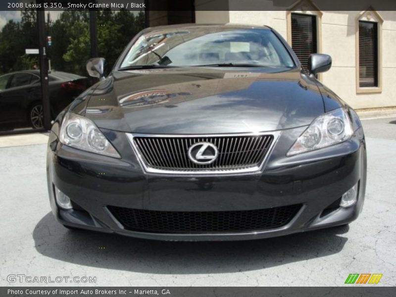 Smoky Granite Mica / Black 2008 Lexus IS 350