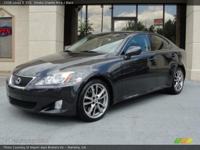 Smoky Granite Mica / Black 2008 Lexus IS 350