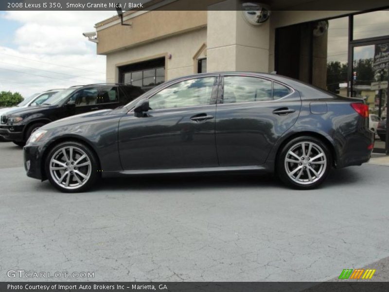 Smoky Granite Mica / Black 2008 Lexus IS 350