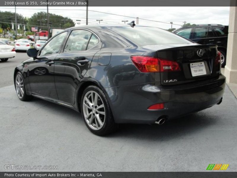 Smoky Granite Mica / Black 2008 Lexus IS 350