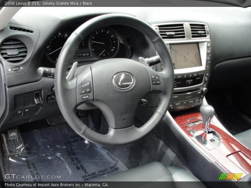 Smoky Granite Mica / Black 2008 Lexus IS 350