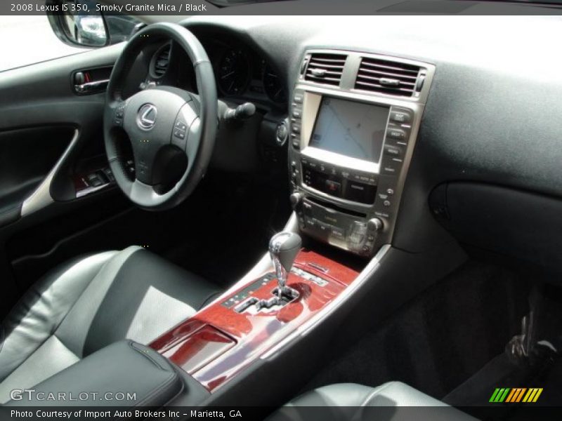 Smoky Granite Mica / Black 2008 Lexus IS 350