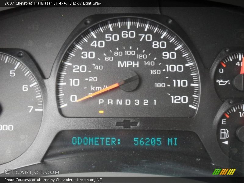 Black / Light Gray 2007 Chevrolet TrailBlazer LT 4x4