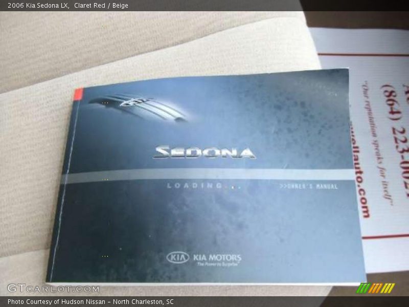 Claret Red / Beige 2006 Kia Sedona LX