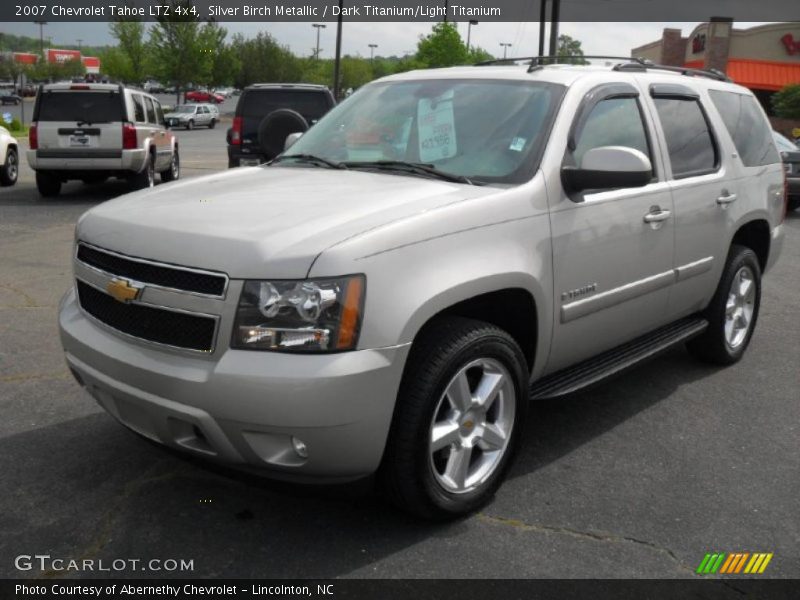 Silver Birch Metallic / Dark Titanium/Light Titanium 2007 Chevrolet Tahoe LTZ 4x4