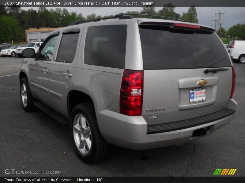 Silver Birch Metallic / Dark Titanium/Light Titanium 2007 Chevrolet Tahoe LTZ 4x4