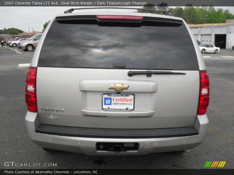 Silver Birch Metallic / Dark Titanium/Light Titanium 2007 Chevrolet Tahoe LTZ 4x4