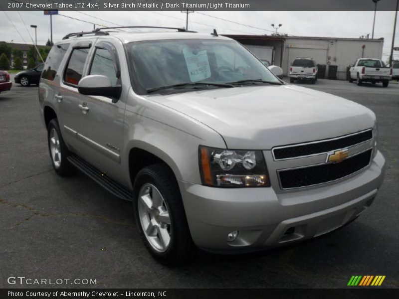 Silver Birch Metallic / Dark Titanium/Light Titanium 2007 Chevrolet Tahoe LTZ 4x4