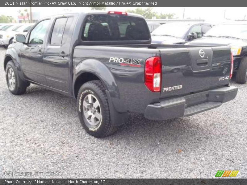 Night Armor Metallic / Pro 4X Graphite/Red 2011 Nissan Frontier Pro-4X Crew Cab