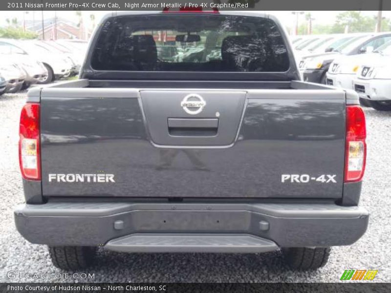 Night Armor Metallic / Pro 4X Graphite/Red 2011 Nissan Frontier Pro-4X Crew Cab