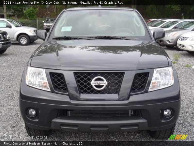 Night Armor Metallic / Pro 4X Graphite/Red 2011 Nissan Frontier Pro-4X Crew Cab