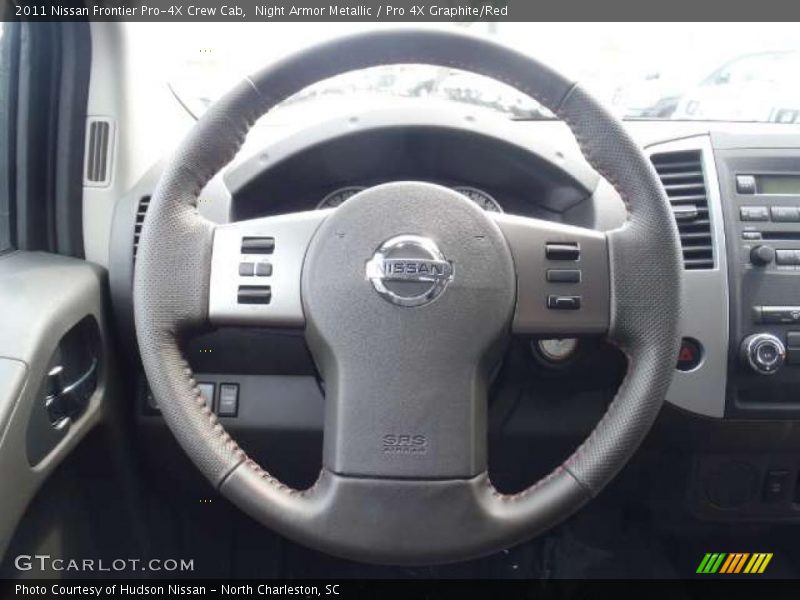 Night Armor Metallic / Pro 4X Graphite/Red 2011 Nissan Frontier Pro-4X Crew Cab
