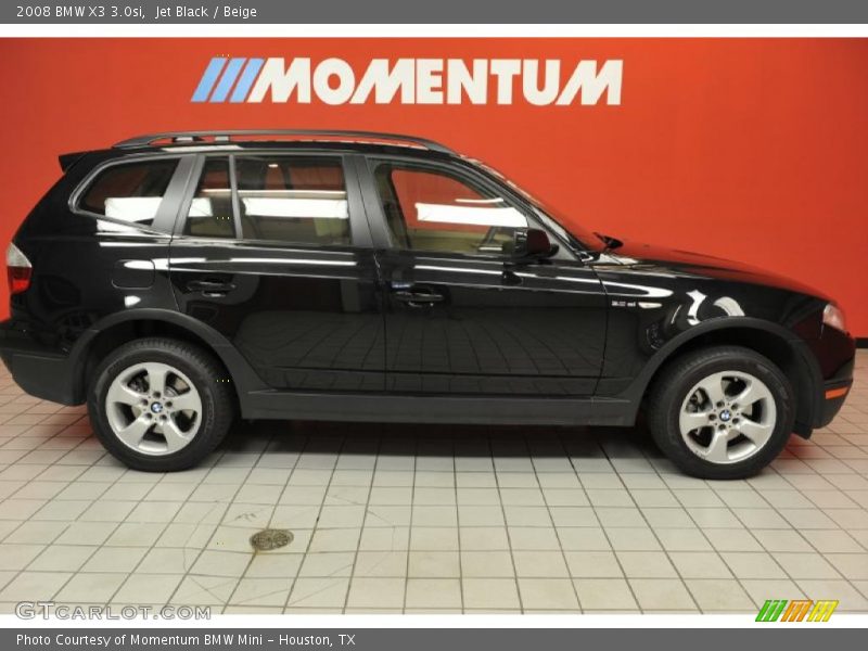 Jet Black / Beige 2008 BMW X3 3.0si