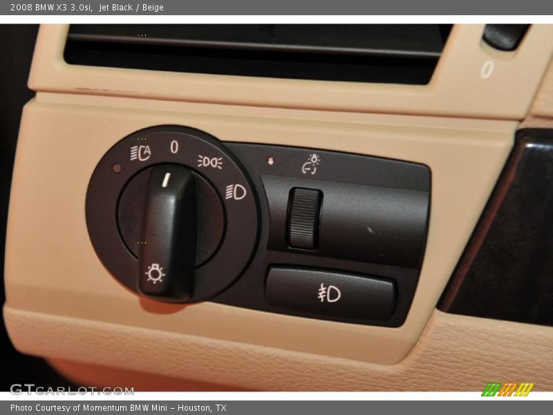 Jet Black / Beige 2008 BMW X3 3.0si