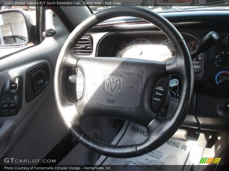 Flame Red / Mist Gray 2000 Dodge Dakota R/T Sport Extended Cab