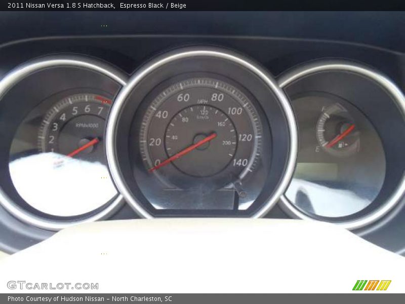 Espresso Black / Beige 2011 Nissan Versa 1.8 S Hatchback