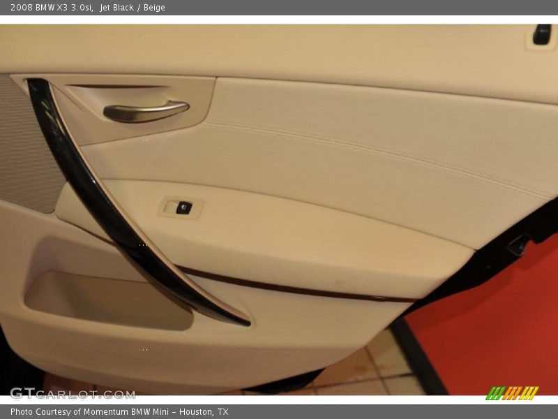Jet Black / Beige 2008 BMW X3 3.0si