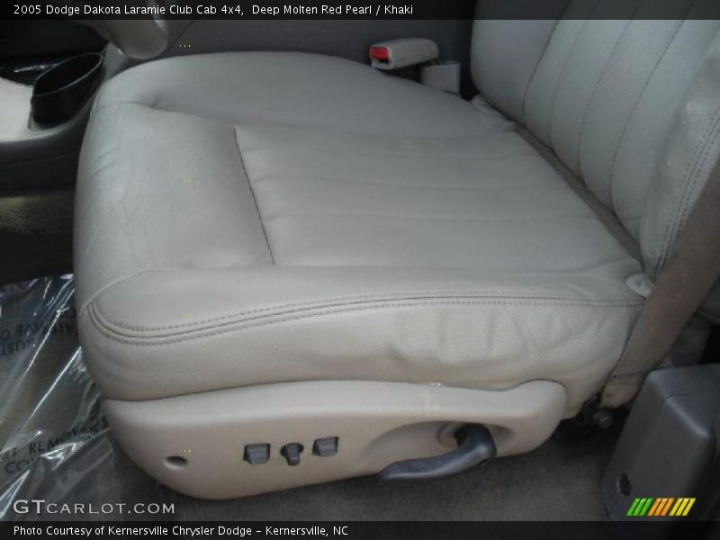 Deep Molten Red Pearl / Khaki 2005 Dodge Dakota Laramie Club Cab 4x4