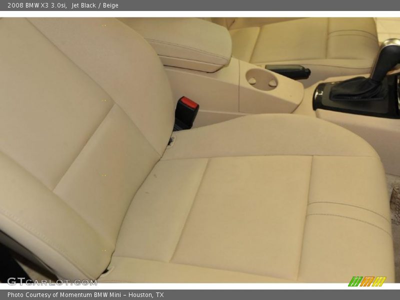Jet Black / Beige 2008 BMW X3 3.0si