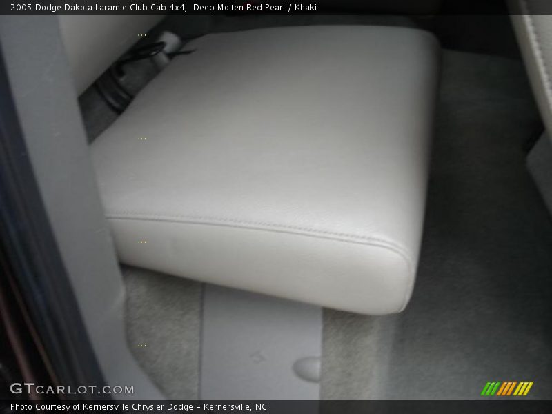 Deep Molten Red Pearl / Khaki 2005 Dodge Dakota Laramie Club Cab 4x4